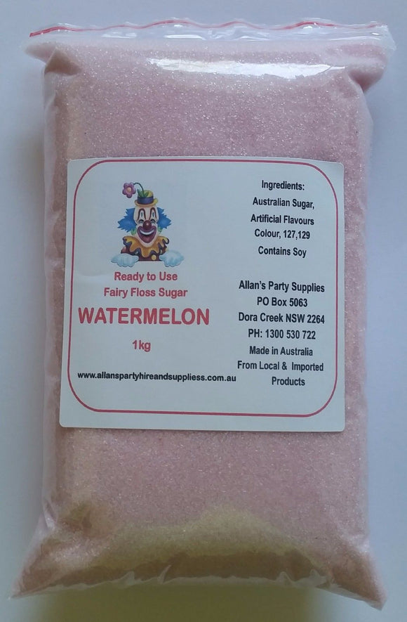 Fairy Floss Watermelon Sugar,Pre Mixed 1kg Fairy Floss Machine, Cotton Candy
