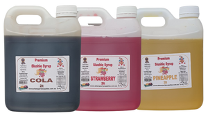3 X 2LTR BOTTLES ASSORTED FLAVOURS, PREMIUM SNOW CONE SYRUPS