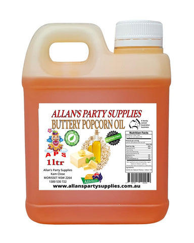 #2 APS, 1ltr Buttery Popcorn Oil,
