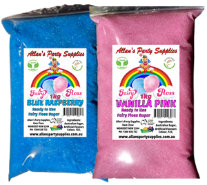 #3 APS, Fairy Floss Vanilla Pink & Blue Raspberry Sugar Pre Mixed, 2 x 1kg