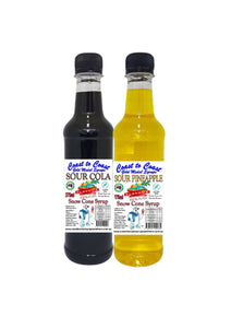 #2 New Sour Range, Coast to Coast Gold Medal Syrups, 2 x 375ml Premium Sour Snow Cone Syrup