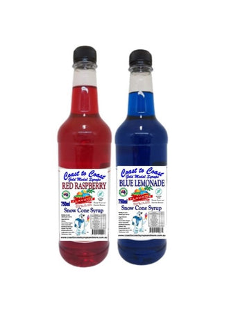 #3 Coast to Coast Gold Medal Syrups, 2 X 750ml Snow Cone Syrups