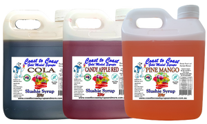 #1 Coast to Coast Gold Medal Syrups, 3 x 2ltr Premium Slushie Syrups,