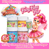 Fairy Floss Concentrated Sugar – 4x150g | Makes 8kg | 400+ Serves