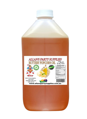 #2 APS, 4lt Buttery Popcorn Oil