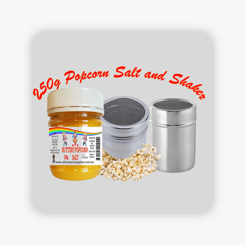 #1 APS, 250g Butter Popcorn Salt, with Stainless Steel Salt Shaker, Cinema Quality Popcorn Salt,