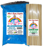 #3 APS, Fairy Floss Sugar & Sticks 50 Serve Kit, Vanilla Pink, With Over 35plus Flavours