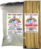 #3 APS, Fairy Floss Sugar & Sticks 50 Serve Kit, Vanilla Pink, With Over 35plus Flavours