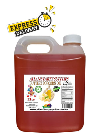 #2 APS, 2lt EXPRESS POST Buttery Popcorn Oil
