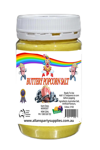 #1 APS, 375g Butter Popcorn Salt, Cinema Quality Popcorn Salt,