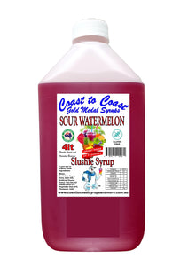 #3s Coast to Coast Gold Medal Syrups, Sour, 4ltr, Premium Sour Slushie Syrup