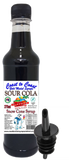 #2 New Sour Range, Coast to Coast Gold Medal Syrups, 4x375ml Snow Cone Syrups with Bottle Pourers