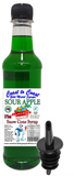 #2 New Sour Range, Coast to Coast Gold Medal Syrups, 4x375ml Snow Cone Syrups with Bottle Pourers