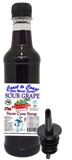 #2 New Sour Range, Coast to Coast Gold Medal Syrups, 4x375ml Snow Cone Syrups with Bottle Pourers