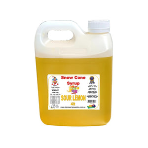4ltr Sour Lemon Ready-to-Use Syrup (RTU) Snow Cone Syrup