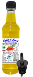 #2 New Sour Range, Coast to Coast Gold Medal Syrups, 4x375ml Snow Cone Syrups with Bottle Pourers