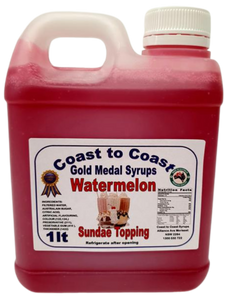 Gold Medal Watermelon Flavoured Milkshake Syrup, 1L Thickshake, Sundae, Topping