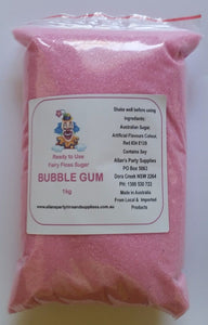 Fairy Floss Bubble Gum Sugar,Pre Mixed 1kg Fairy Floss Machine, Auswide