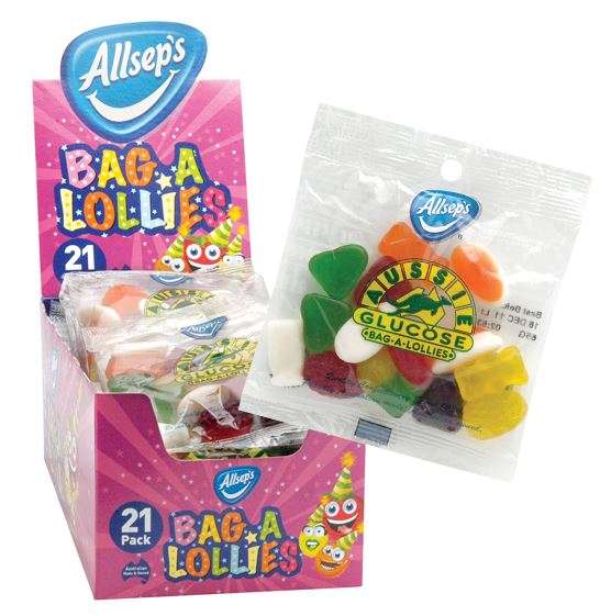 Allsep's Bags Of Lollies 21 x 60g Bags