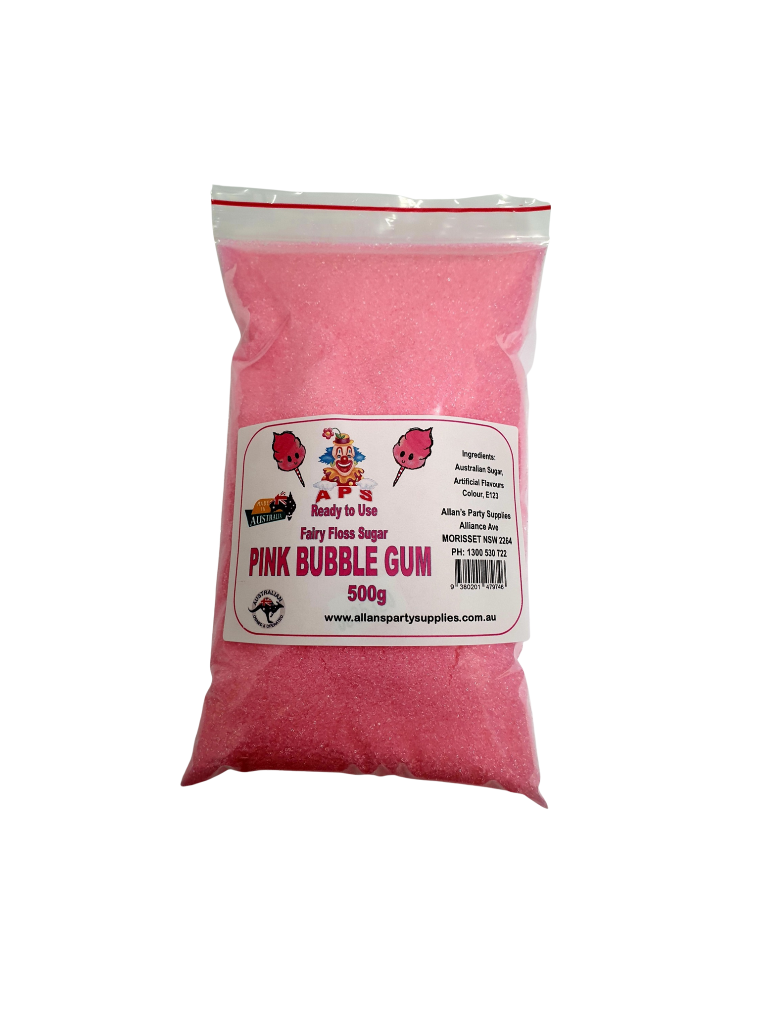 4 x 500g bags Fairy Floss Sugar Ready to Use, 4 Flavours, You Choose Y