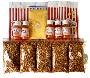 100 Serves Cinema Quality Popcorn Kit, Suits 8oz Machine, Popcorn,Salt,Oil,bags